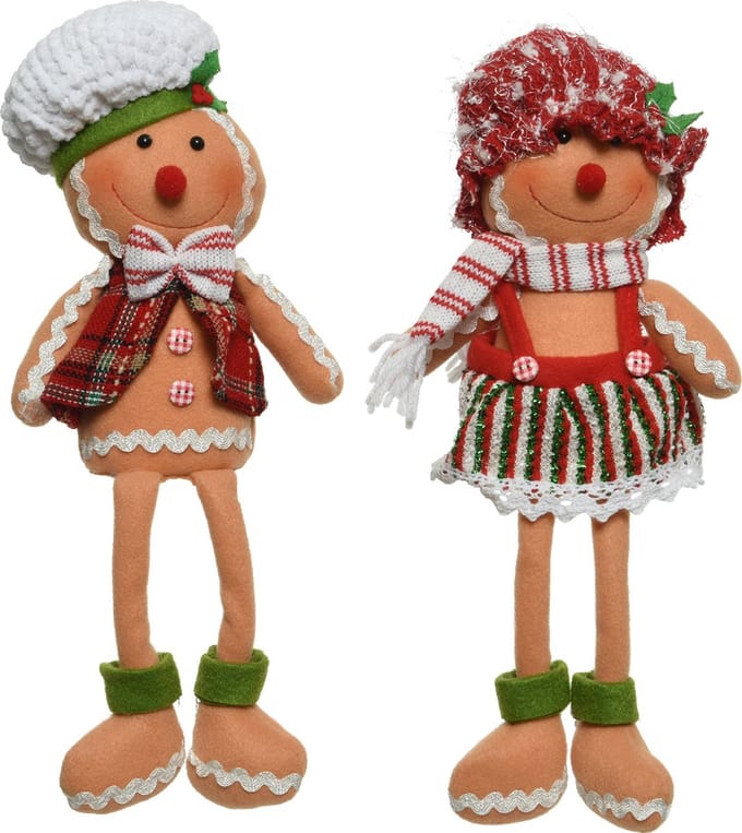 Decoris - Pop peperkoeken mannetjes set van 2