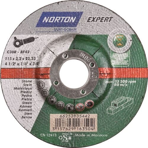 Symantec Norton Expert doorslijpschijf steen 115x3,2x22,23mm