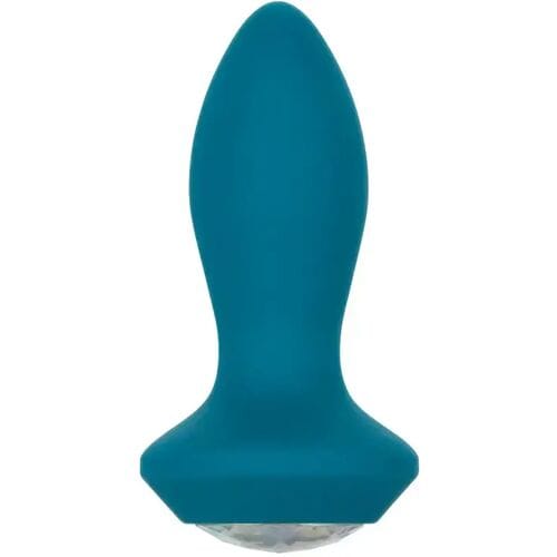CalExotics - Vibrating Petite Crystal Probe - Anal Toys Buttplugs Blauw