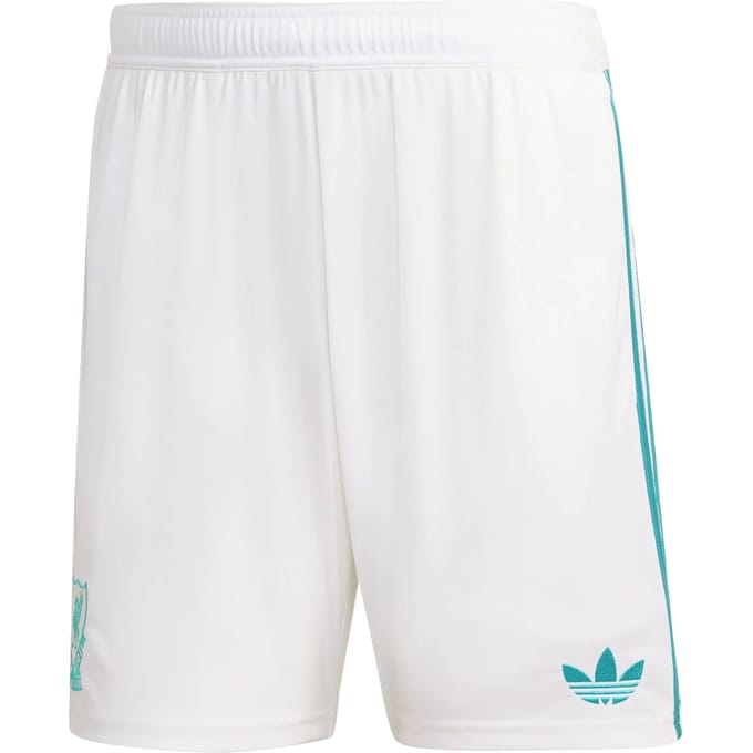 Adidas Liverpool Fc 25/26 Third Shorts Korte Broeken Heren - Wit - Maat S - Poly Mesh