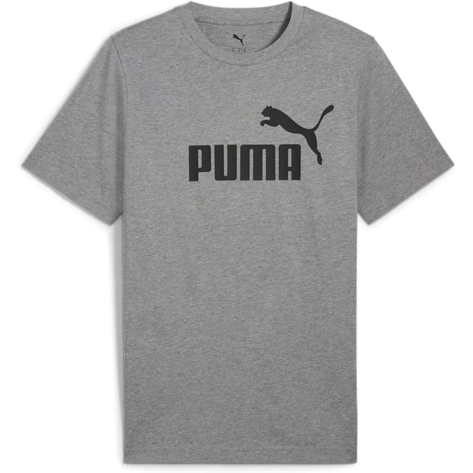 PUMA ESS No. 1 Logo Tee Heren tshirt - Medium Gray Heather