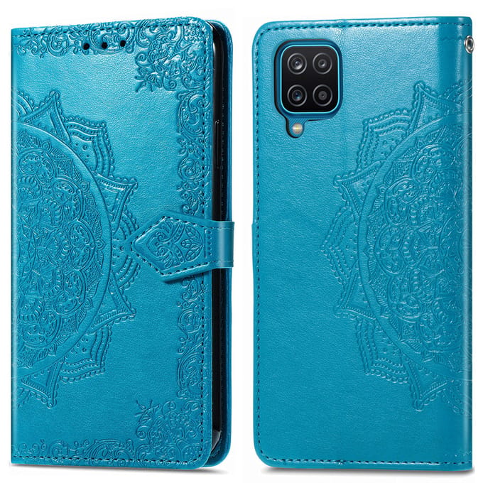 imoshion Hoesje - Geschikt voor Samsung Galaxy A12 - Mandala Bookcase - Turquoise