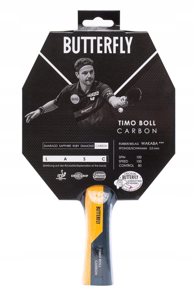 Butterfly Timo Boll Carbon Tafeltennisracket - Professioneel