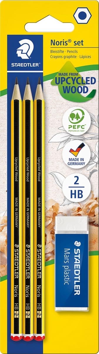 Staedtler Pencil Noris + eraser bc 100% PEFC