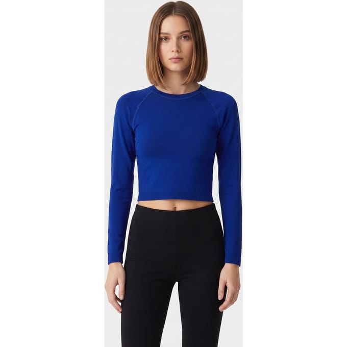 ARKET Roxy Seamless Ls Blue Taglia: S | Maglie a manica lunga Outlet | Donna | Blu