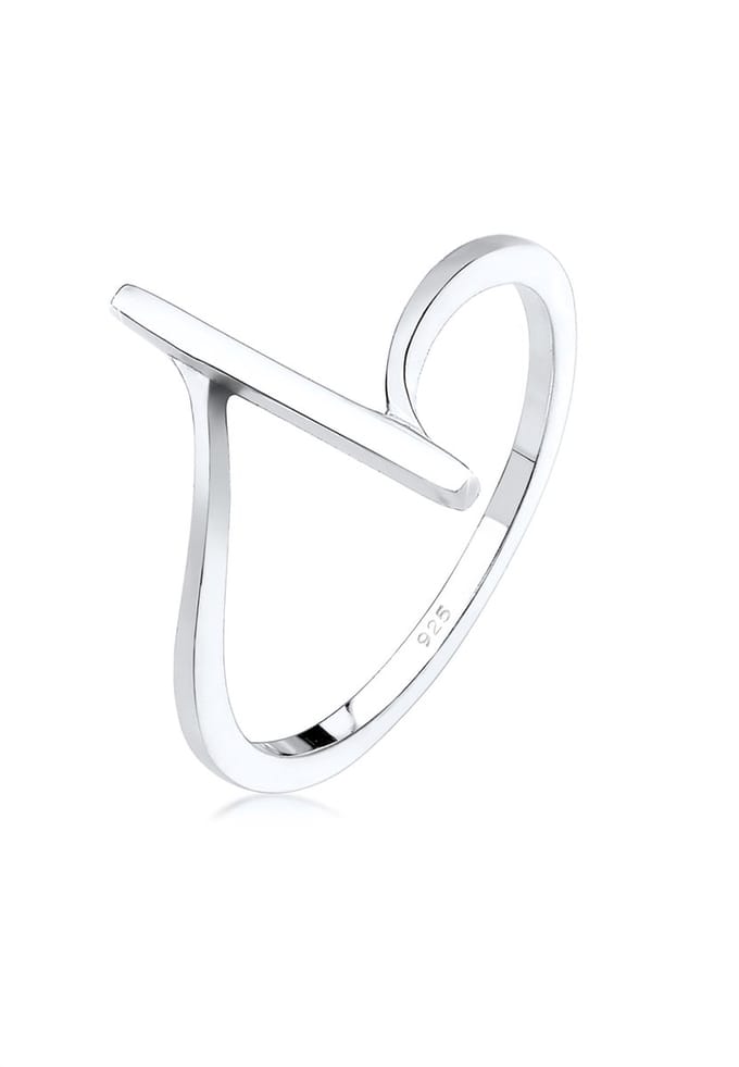 Elli - Ring - Dames armband Geo Shapes Cool Basis Minimaal in 925 sterling zilver - Dames