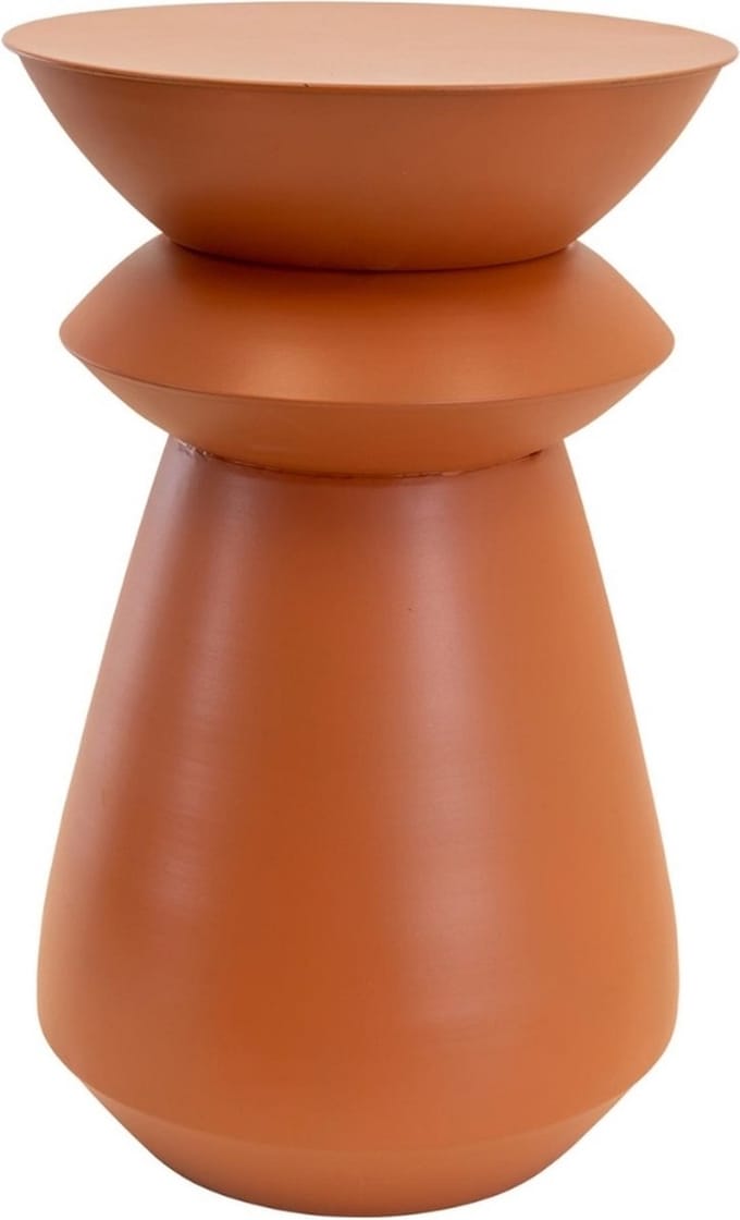 Louis bijzettafel metaal ø34x51,5cm - oranje
