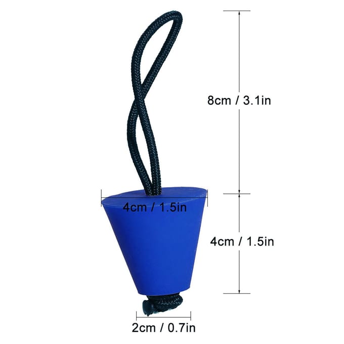 4 Stuks Beste Universele Kajak Scupper Plug Kit Kajak Scupper Plug Kit Kano Afvoer Gaten Stopper Bung blauw
