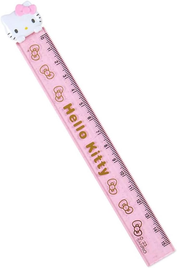 Schoolliniaal 15 cm Kinderen Leermateriaal Transparant Hello Kitty Stijl
