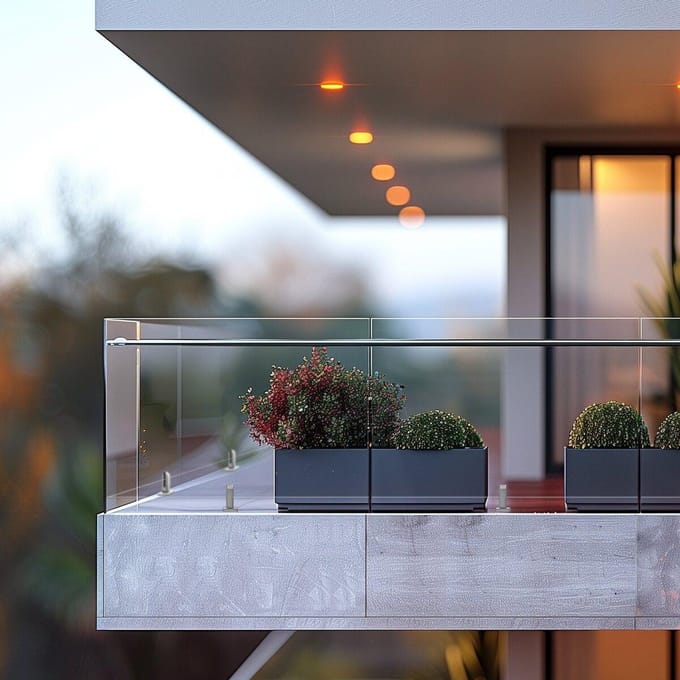 Glasklem 10 STuks Vierkante Balustradebeugel voor 0,31  -0,47   Glas Zilver