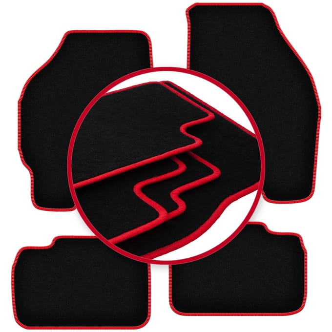CARLUX-RED automatten voor: Fiat Punto II hatchback (1999-2010)