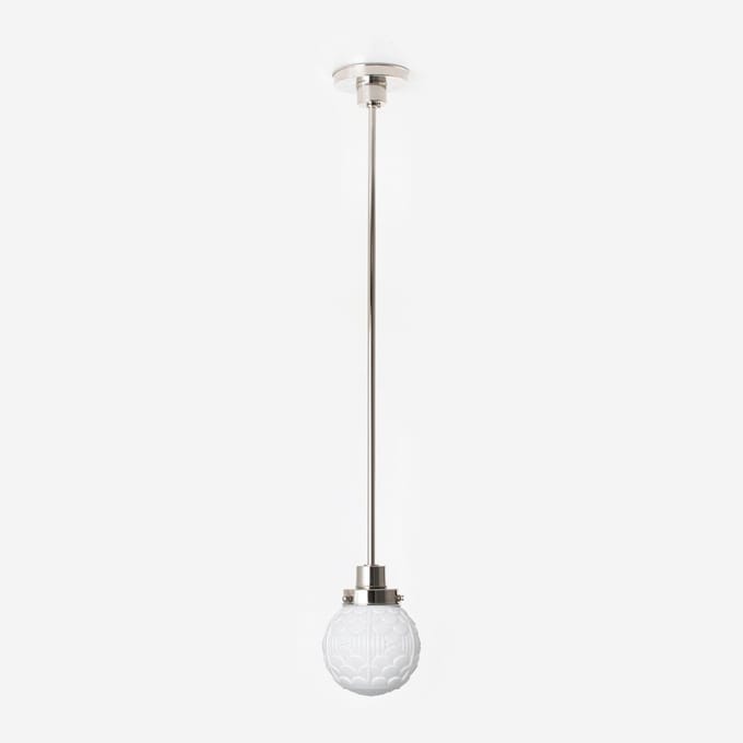 Hanglamp Arcade 20's Nikkel - Art Deco Trade
