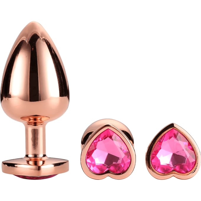 'Rose Gold Plug Set', 3 delen