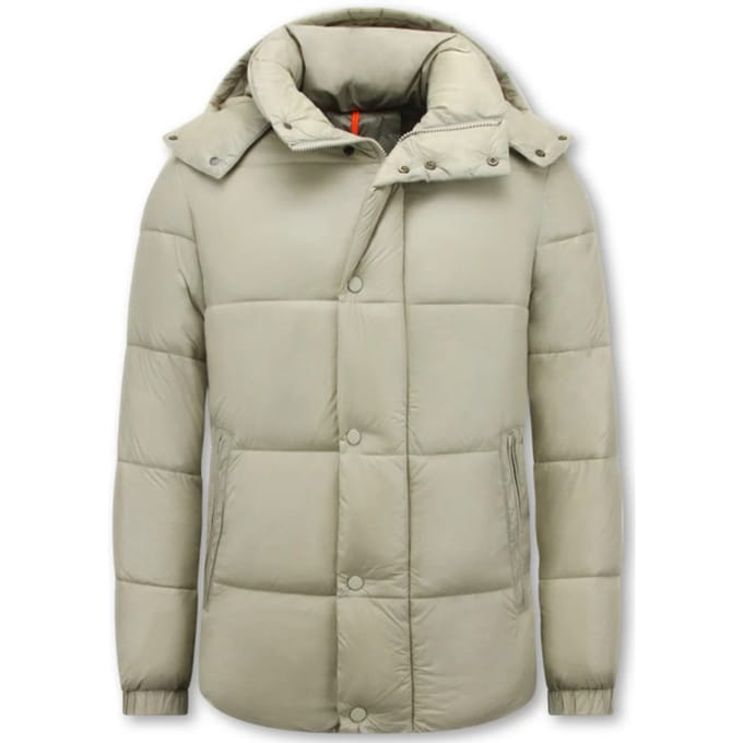 Heren Jack - Winterjas Heren Waterdicht - Puffer Jas Heren - Jassen Heren - Tussenjas Heren - 8055 - Beige Jas