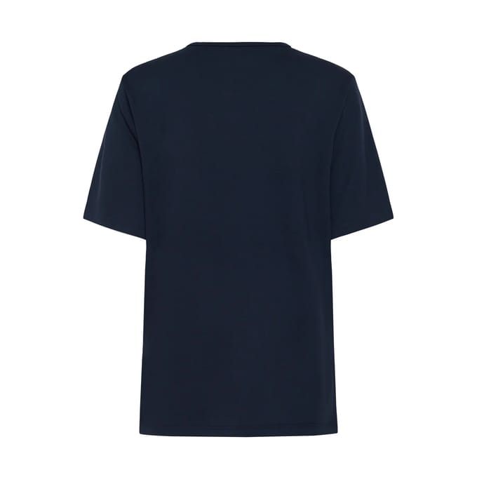 Dames-T-shirt Soaked in Luxury Marigold Mono