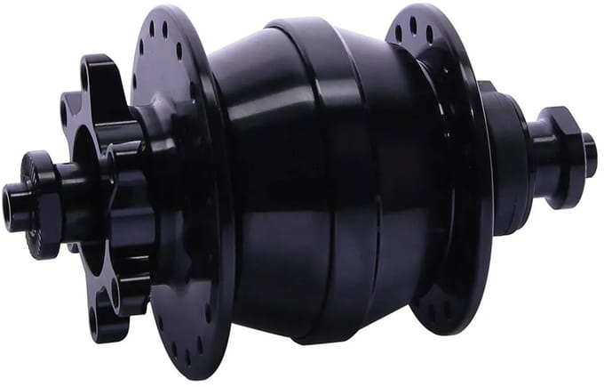 Contec Dynamo Powerhouse Hub 2 Voornaaf Zilver 28H / 100 mm