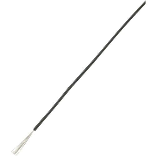 TRU COMPONENTS 1565233 Draad LiY 1 x 1 mm² Zwart 25 m
