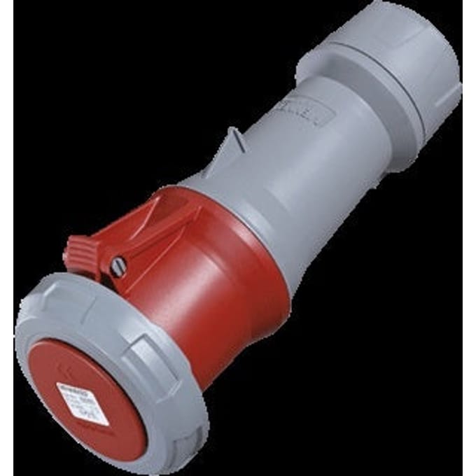 CEE 5-polig contra stekker - 63A 400V schroefaansluiting - Rood