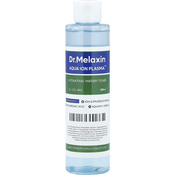 Dr.Melaxin, Aqua Ion Plasma, Hydrating Watery Toner, 200Ml(6.76Fl Oz) blue