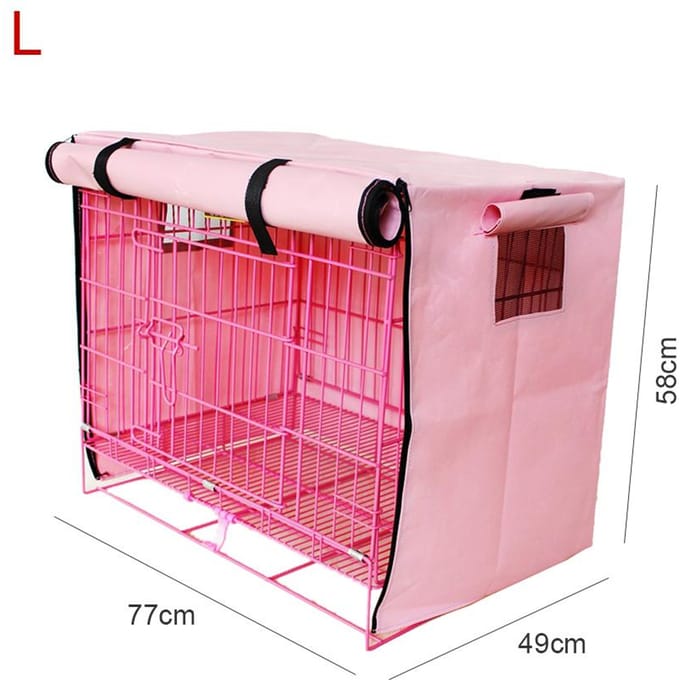 Winddichte Huisdier Kat Konijn Hond Bench Hoes Ademend Waterdicht Vier Seizoenen Kooihoes Type 2 pink