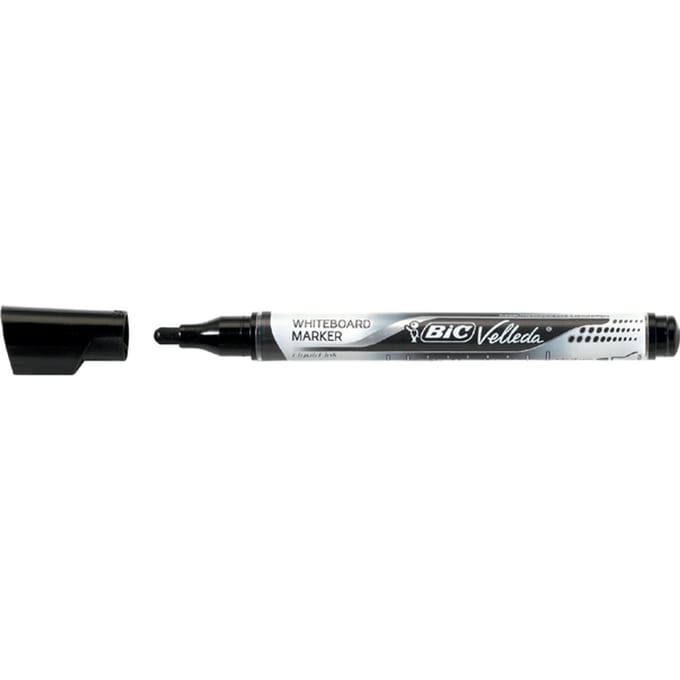 Whiteboardmarker Bic Velleda liquid rond medium zwart