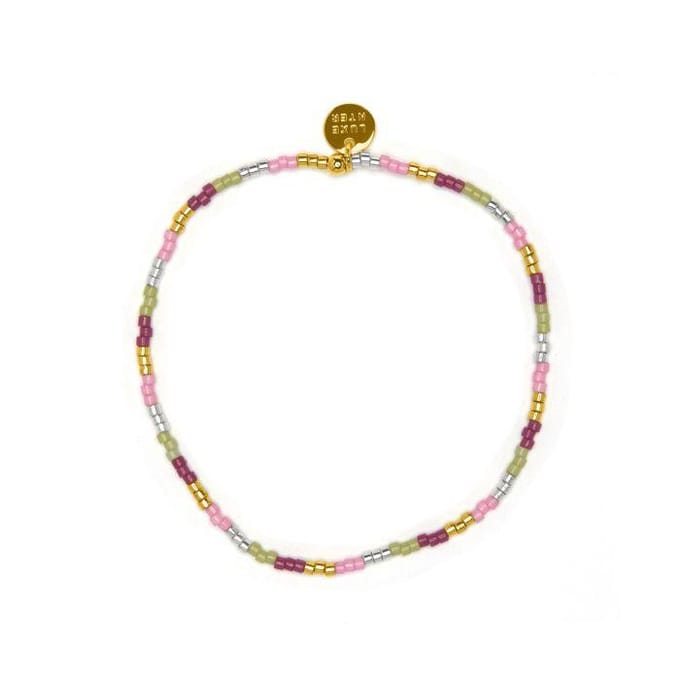 Luxenter Armband van veelkleurig glas met 18k geelgouden afwerking - Limcus