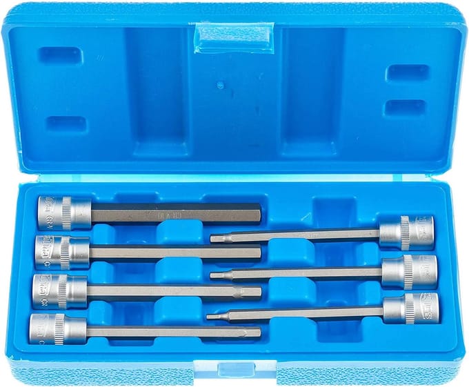 Inbusdoppen set - Inbus doppen - Metrische maten - 7 delig - SATRA