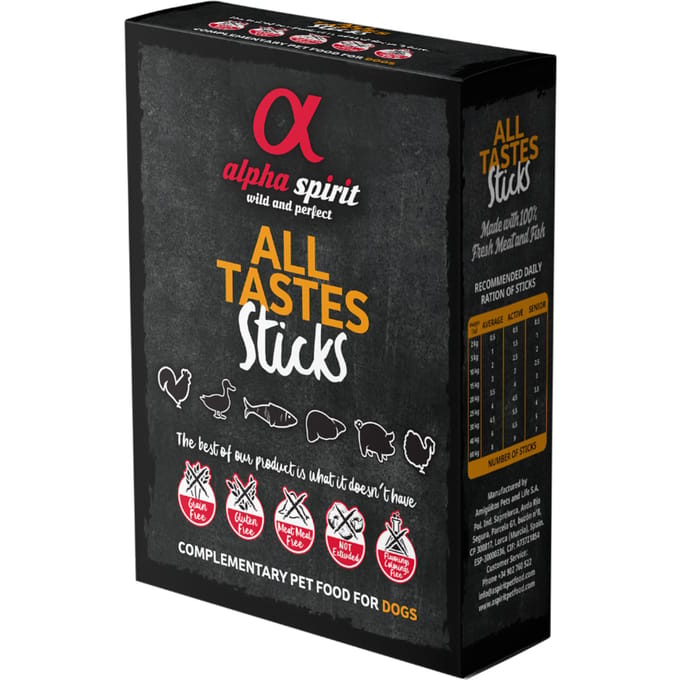 2x24 stuks alpha spirit Sticks Mixbox All 6 Tastes Hondensnacks