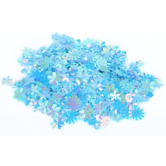 Confetti Bloemvormige Glitter Pailletten Spangles Feest Bruiloft Strooisel Feestdecoratie blauw