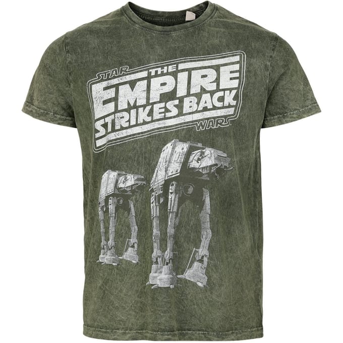 Star Wars - Disney T-shirt - Empire Strikes Back - S tot M - voor Mannen - kaki