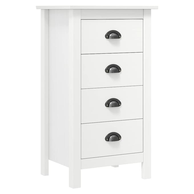 vidaXL - Dressoir - Hill - 46x35x80 - cm - massief - grenenhout - wit
