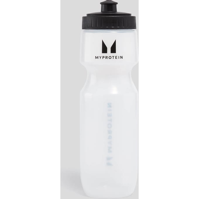Myprotein sportieve waterfles - Transparant/Zwart