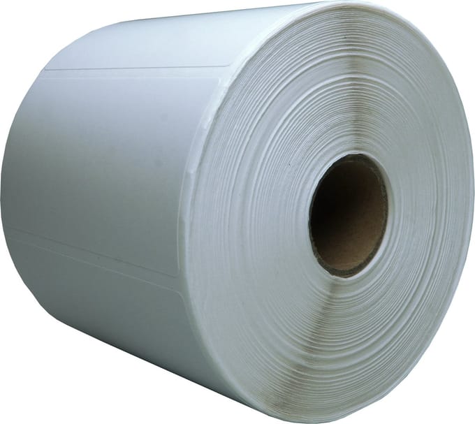 DULA Compatible Zebra Labels 80x42mm - 1200 etiketten per rol - kern 25mm - Wit - Permanent - 1 rol