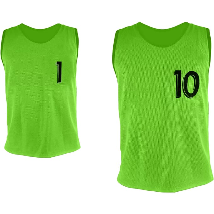 Genummerde hemdjes van 1 tot 10 Sporti (x10)