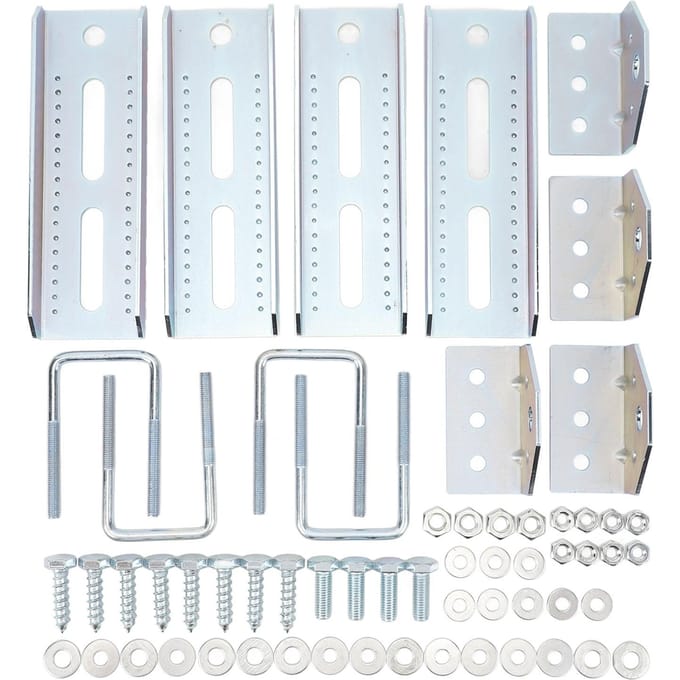 Boot Trailer Balkbeugels Staal Zware Uitvoering Draaibare Top Balkbeugel Kit voor Boot Trailer white