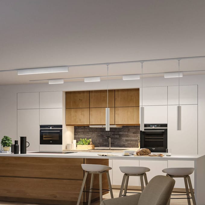 Paulmann URail LED-lichtbalk Ceris, 3000K, aluminium, dimbaar
