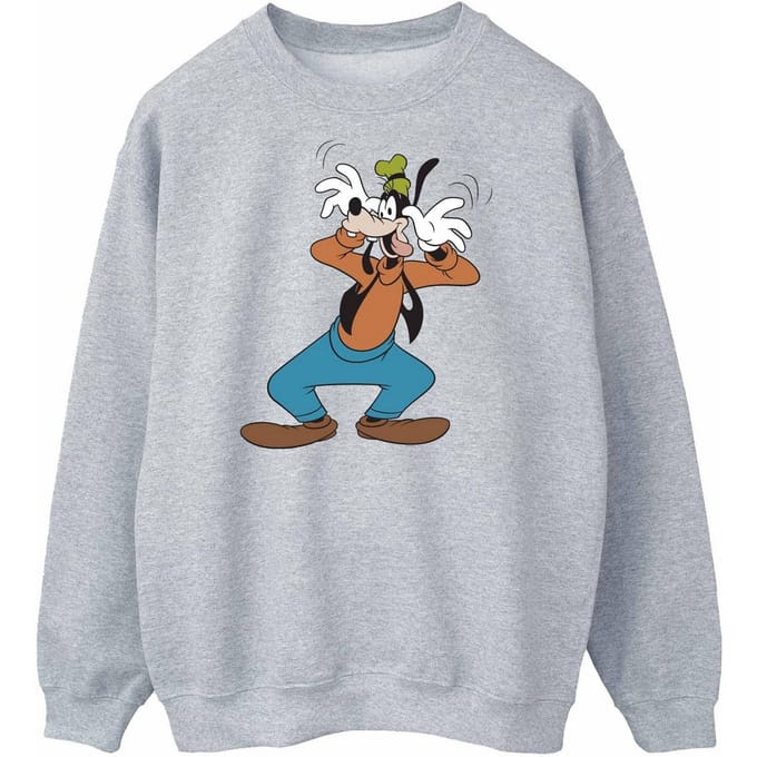 Disney Heren Gek Goofy Sweatshirt (Sportgrijs)