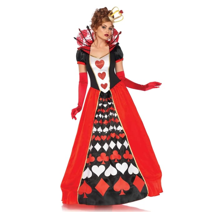 Robe reine de cœur voor vrouwen Leg Avenue