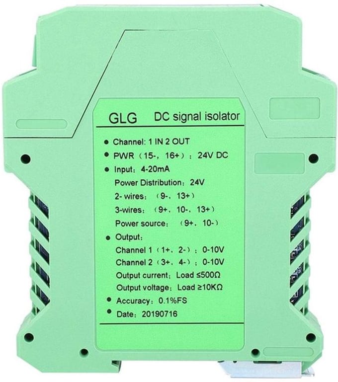 Allecto - DC-signaalconditioner - 4 20mA module - Betrouwbare