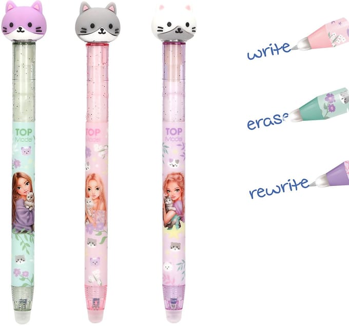 Depesche TOPModel uitgumbare gelpen Blooming Kitty Schrijfgerief