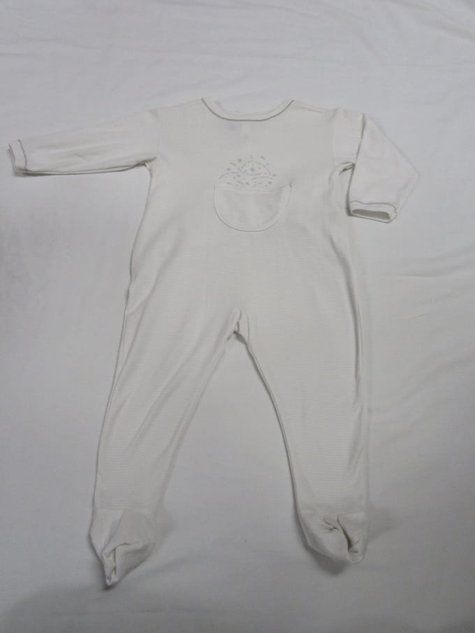 Petit bateau - Pyjama - Katoen - Wit / grijst - 18 maand 81
