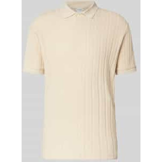 Slim fit poloshirt met structuurmotief, model 'JADEN'