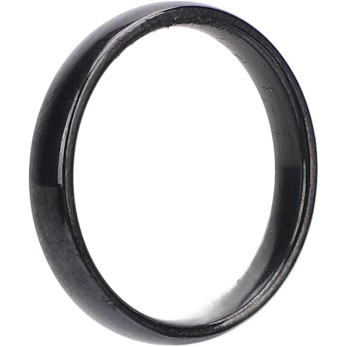 RVS Ring voor Mannen Vrouwen Elektroplate Afwerking Mode Sieraden Accessoire Glad Huwelijk black