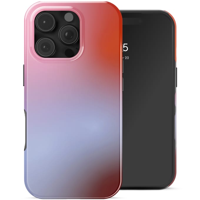 Selencia Hoesje - Geschikt voor Apple iPhone 16 Pro - Backcover geschikt voor MagSafe - Gradient Soft Blush