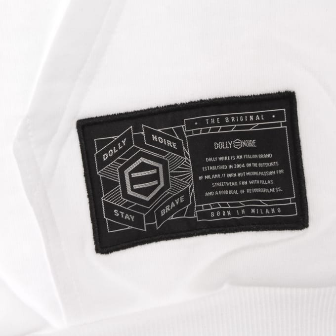 Lichtgewicht herensweatshirt met capuchon, 3D-letters en capuchon, wit