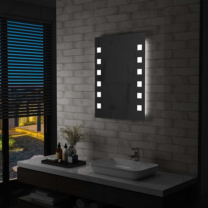vidaXL - Badkamerspiegel - LED - 60x80 - cm