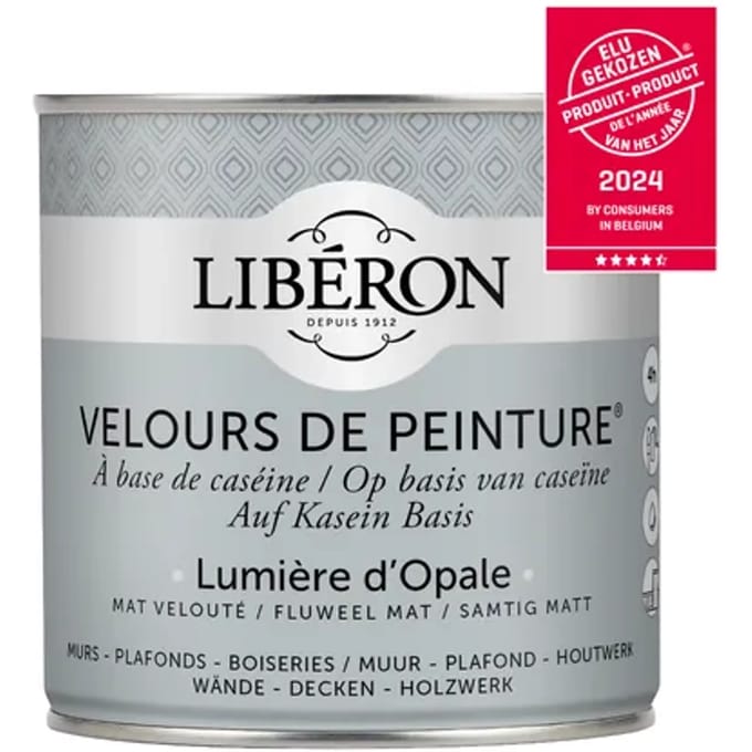 Liberon Velours De Peinture Muurverf - Mat - Lumière D’opale - 0,5l