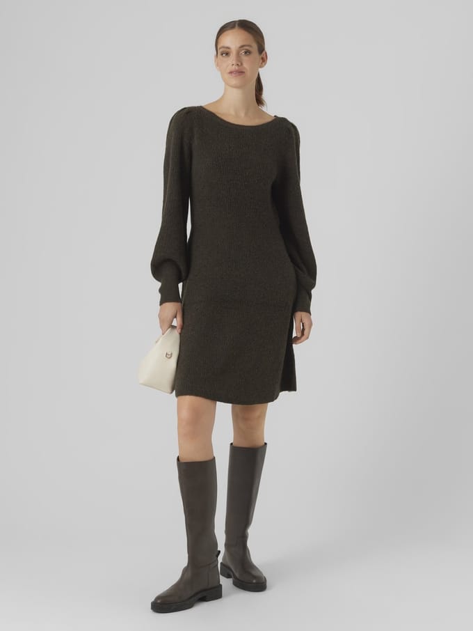 Vero Moda Gebreide jurk VMFLAVOUR Lange jurk