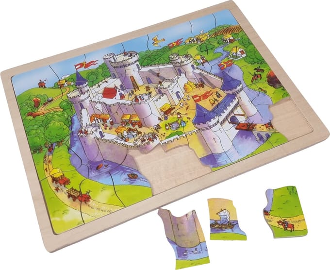 Playwood Wooden Castle Jigsaw Puzzle - 41 pcs. Hout