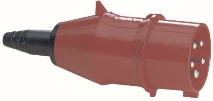 Showtec Showtec CEE 5-polige 63A male connector rood Home entertainment - Accessoires
